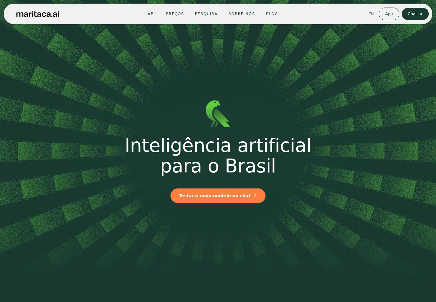 Screenshot of maritaca.ai