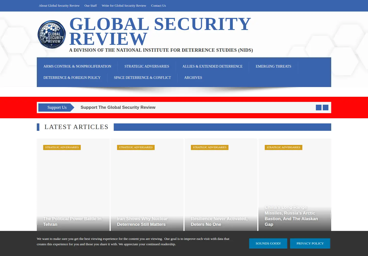 Screenshot of globalsecurityreview.com