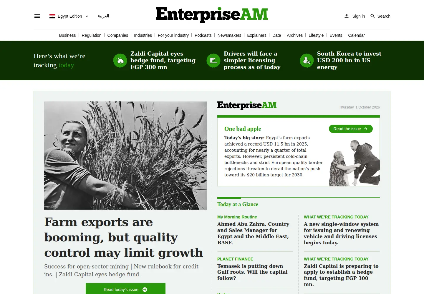 Screenshot of enterprise.news