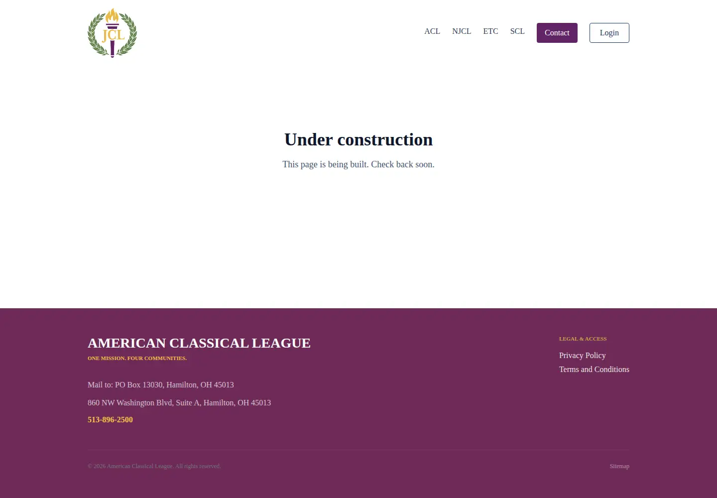 Screenshot of njcl.org