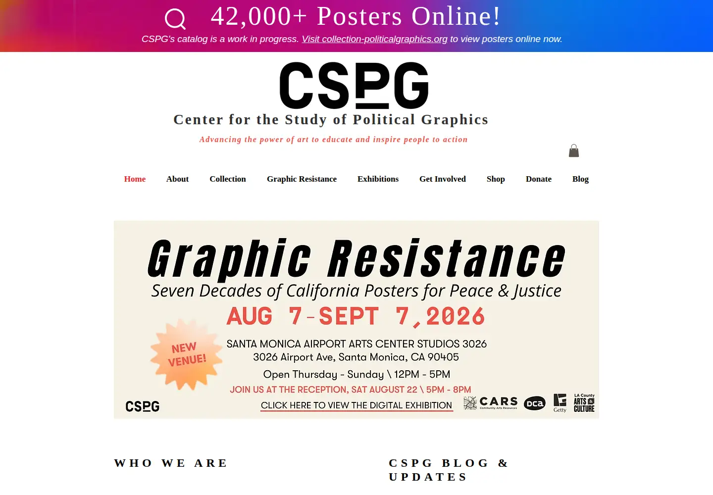 Screenshot of politicalgraphics.org