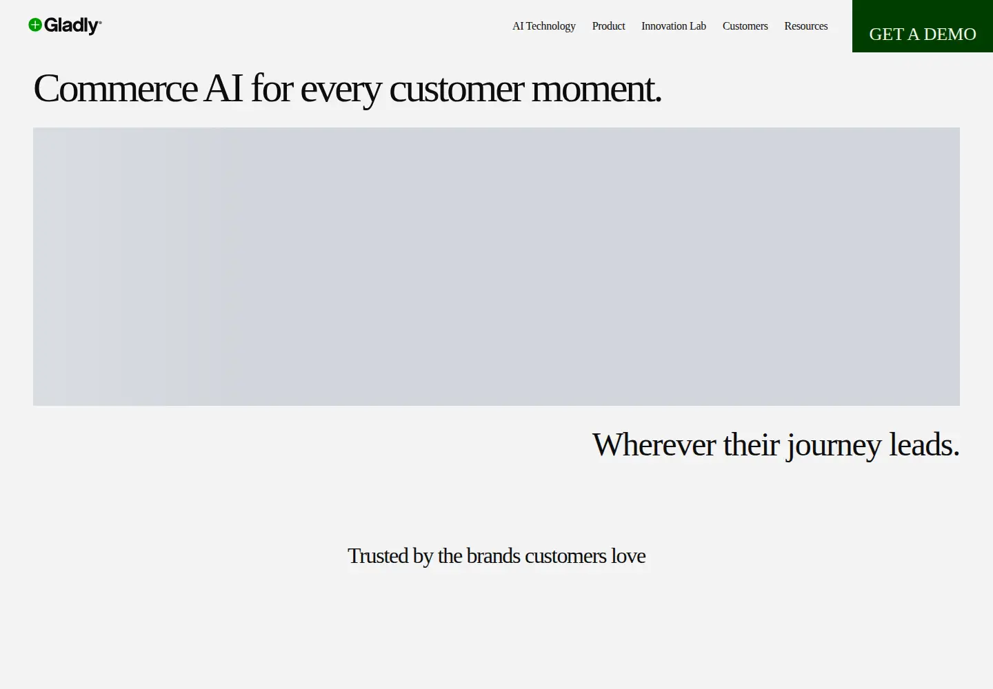 Screenshot of gladly.ai