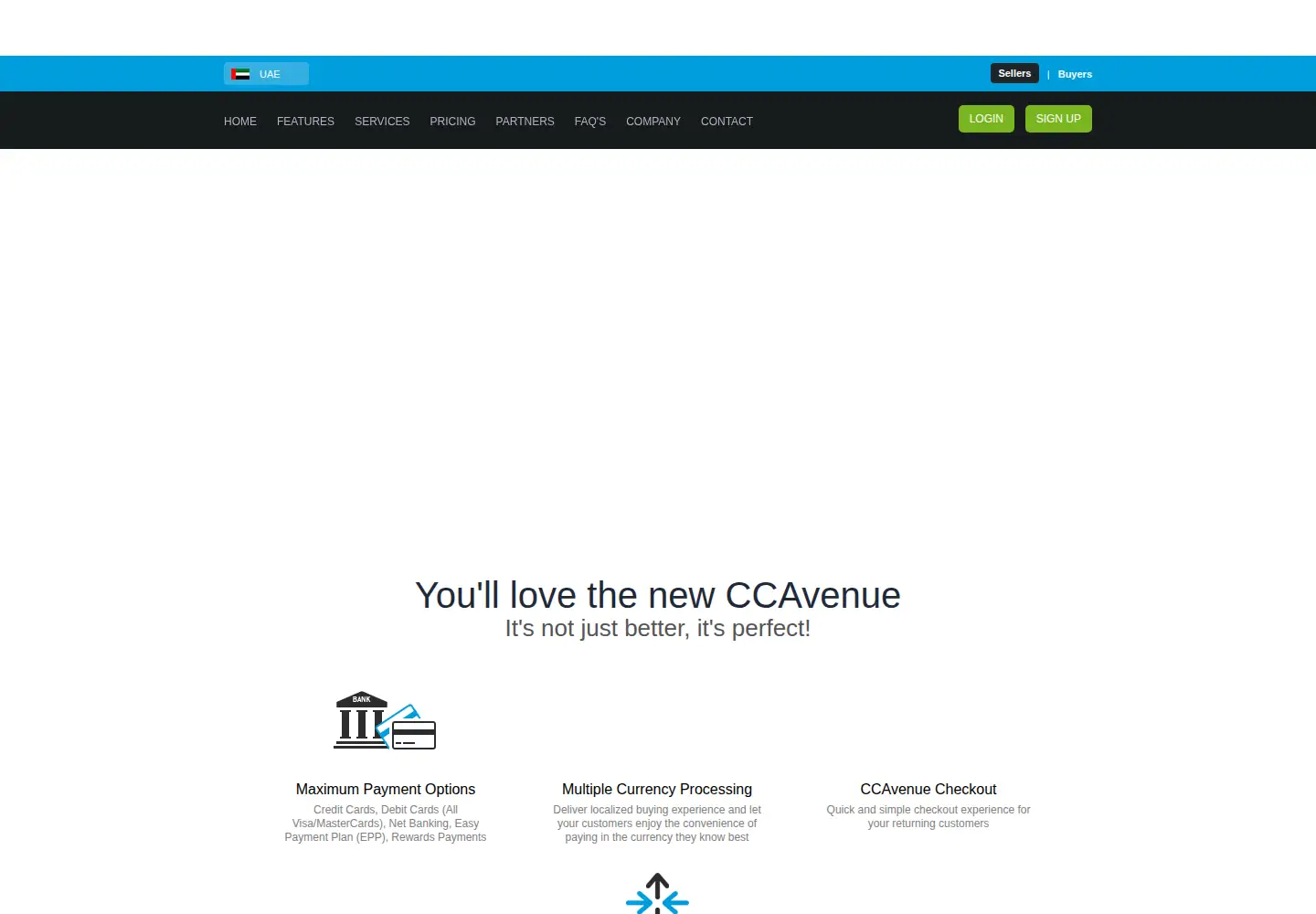 Screenshot of ccavenue.ae