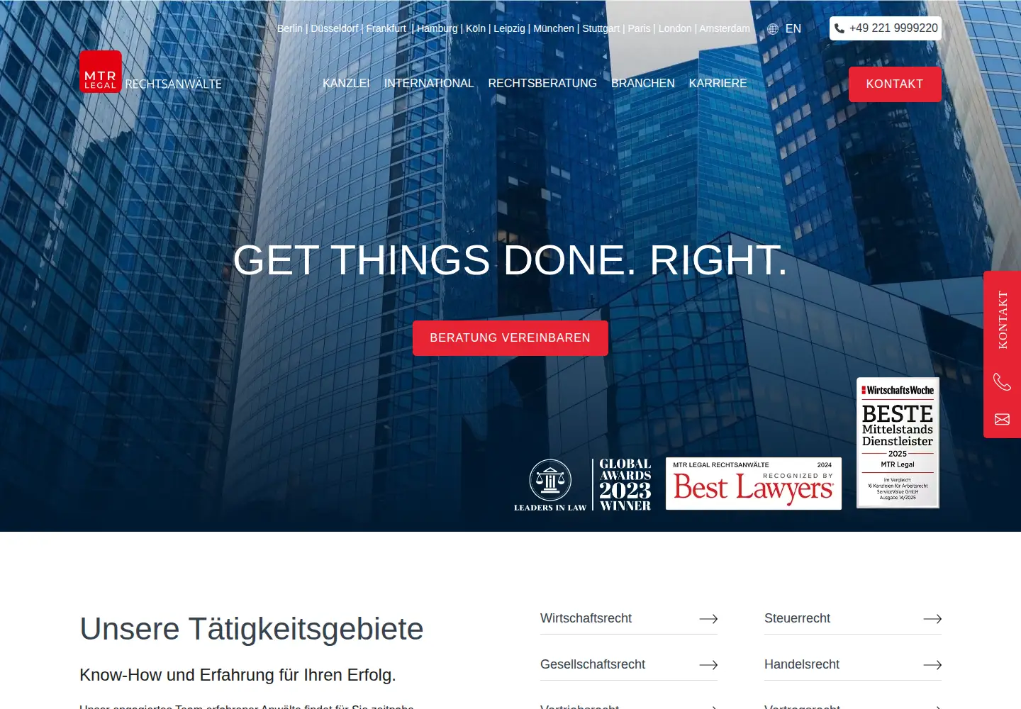 Screenshot of mtrlegal.com