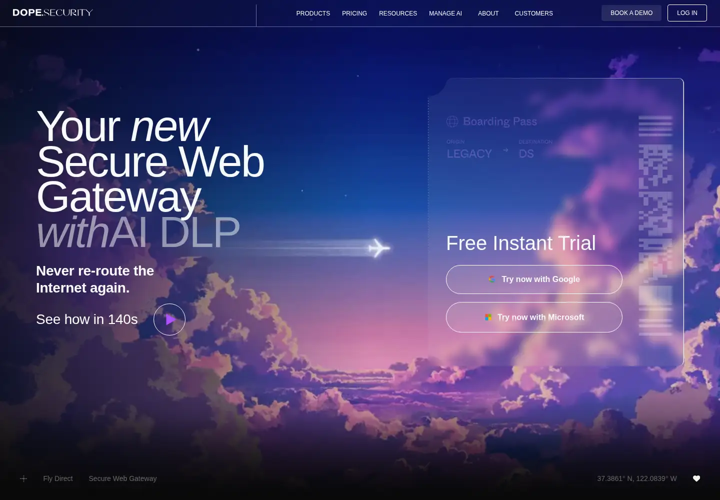 Screenshot of dope.security