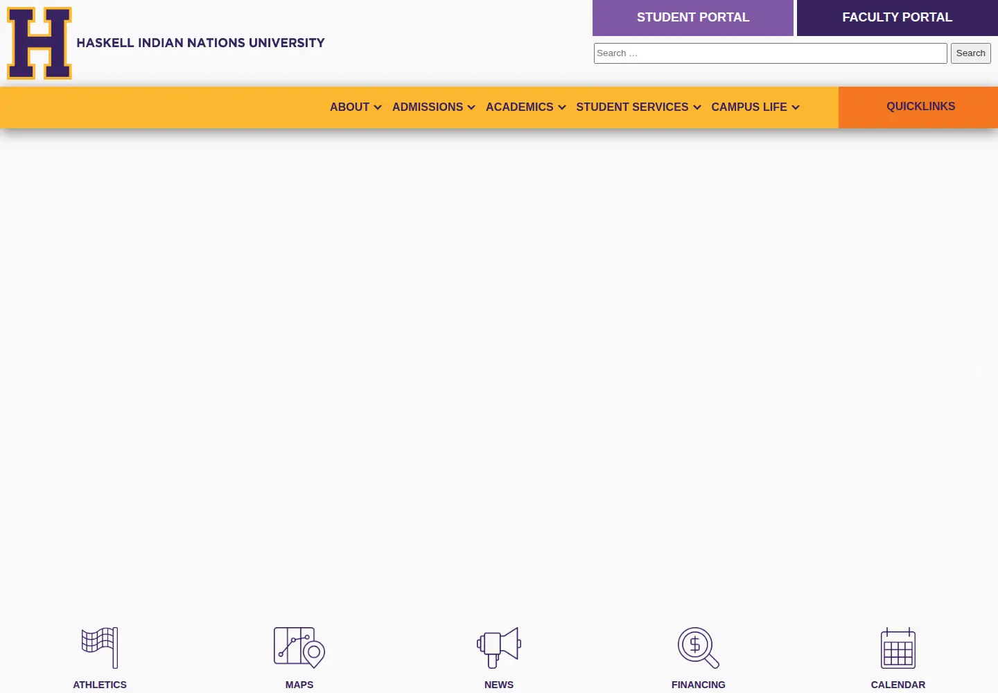 Screenshot of haskell.edu