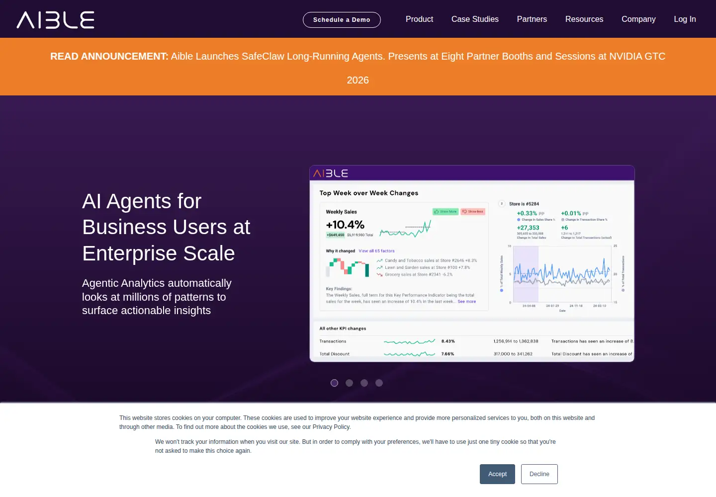 Screenshot of aible.com