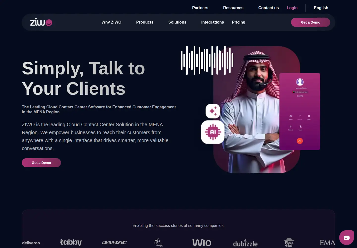 Screenshot of ziwo.io