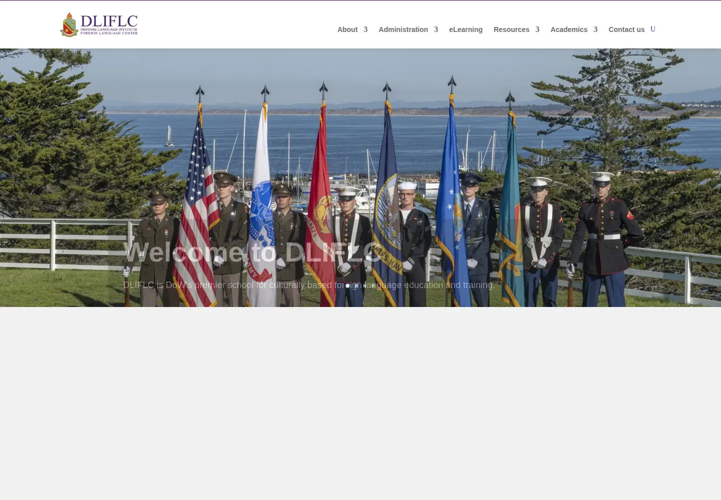 Screenshot of dliflc.edu