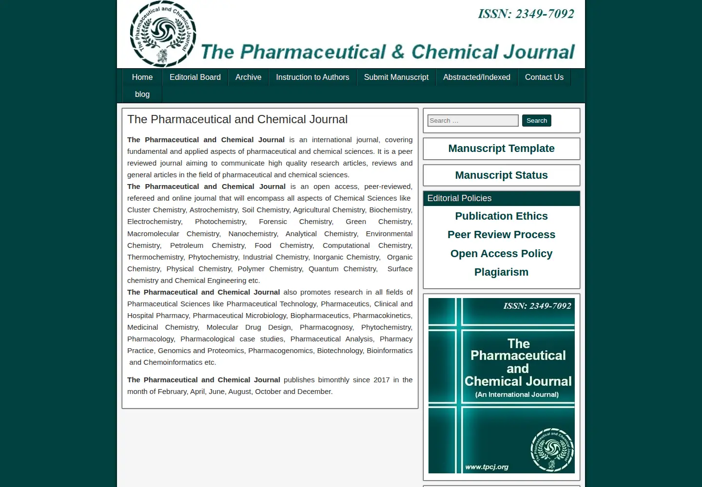 Screenshot of tpcj.org