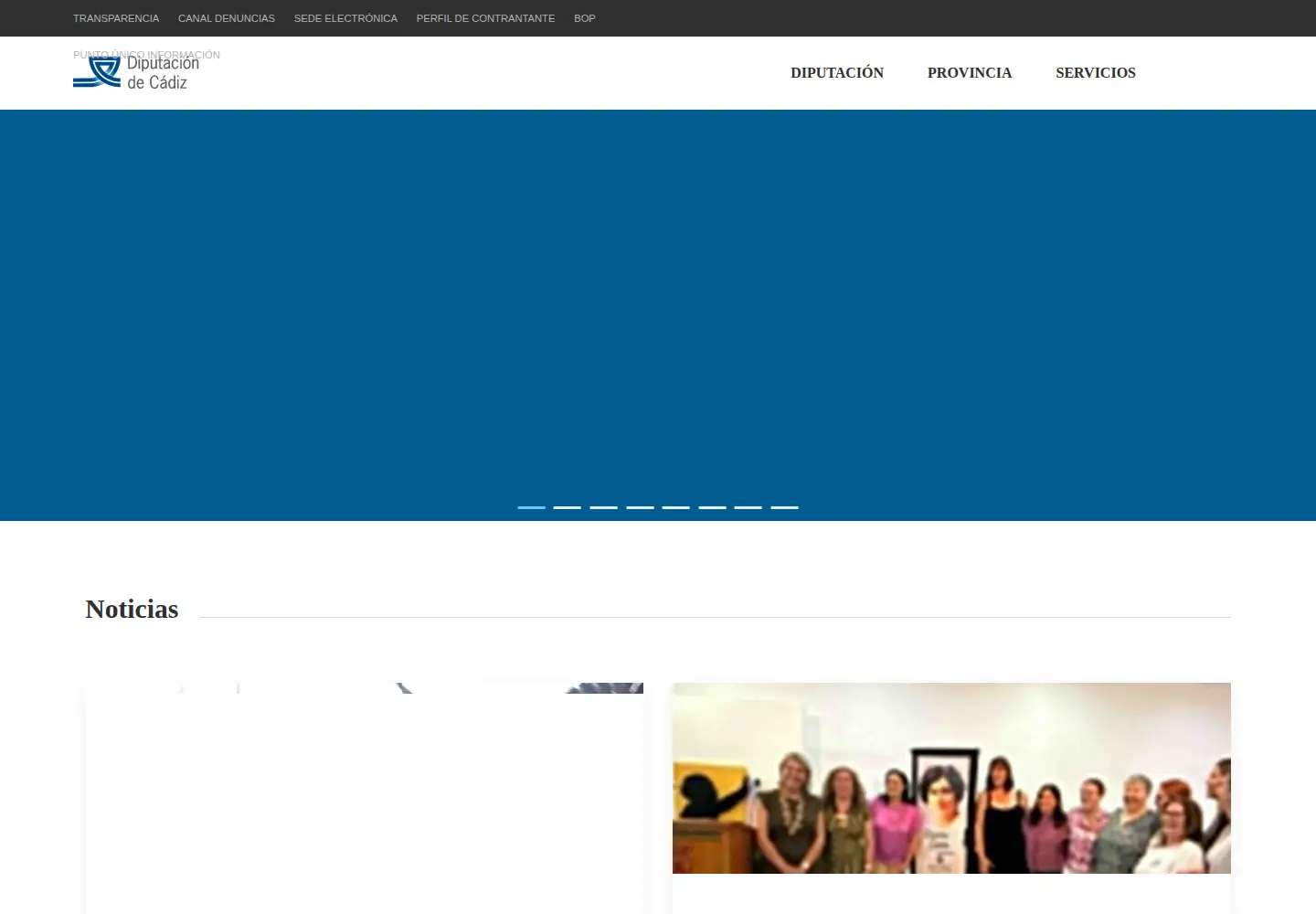 Screenshot of dipucadiz.es