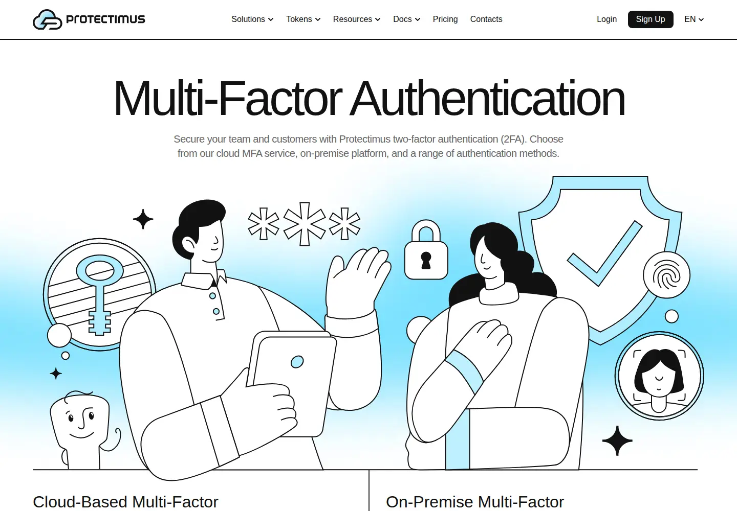 Captured homepage of protectimus.com in the current scan