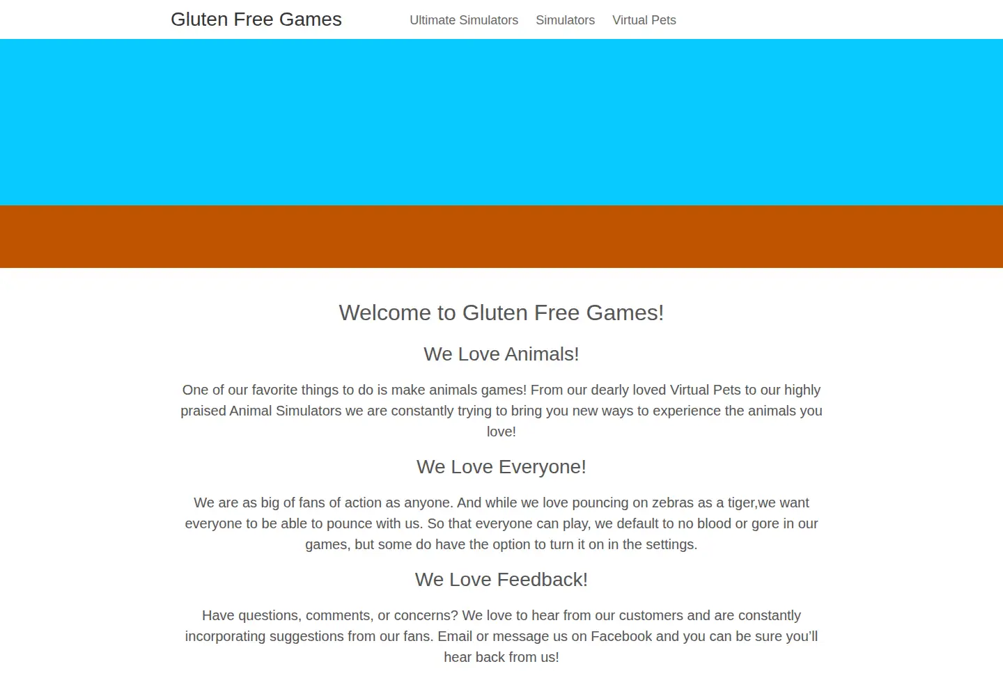 Screenshot of glutenfreegaming.com