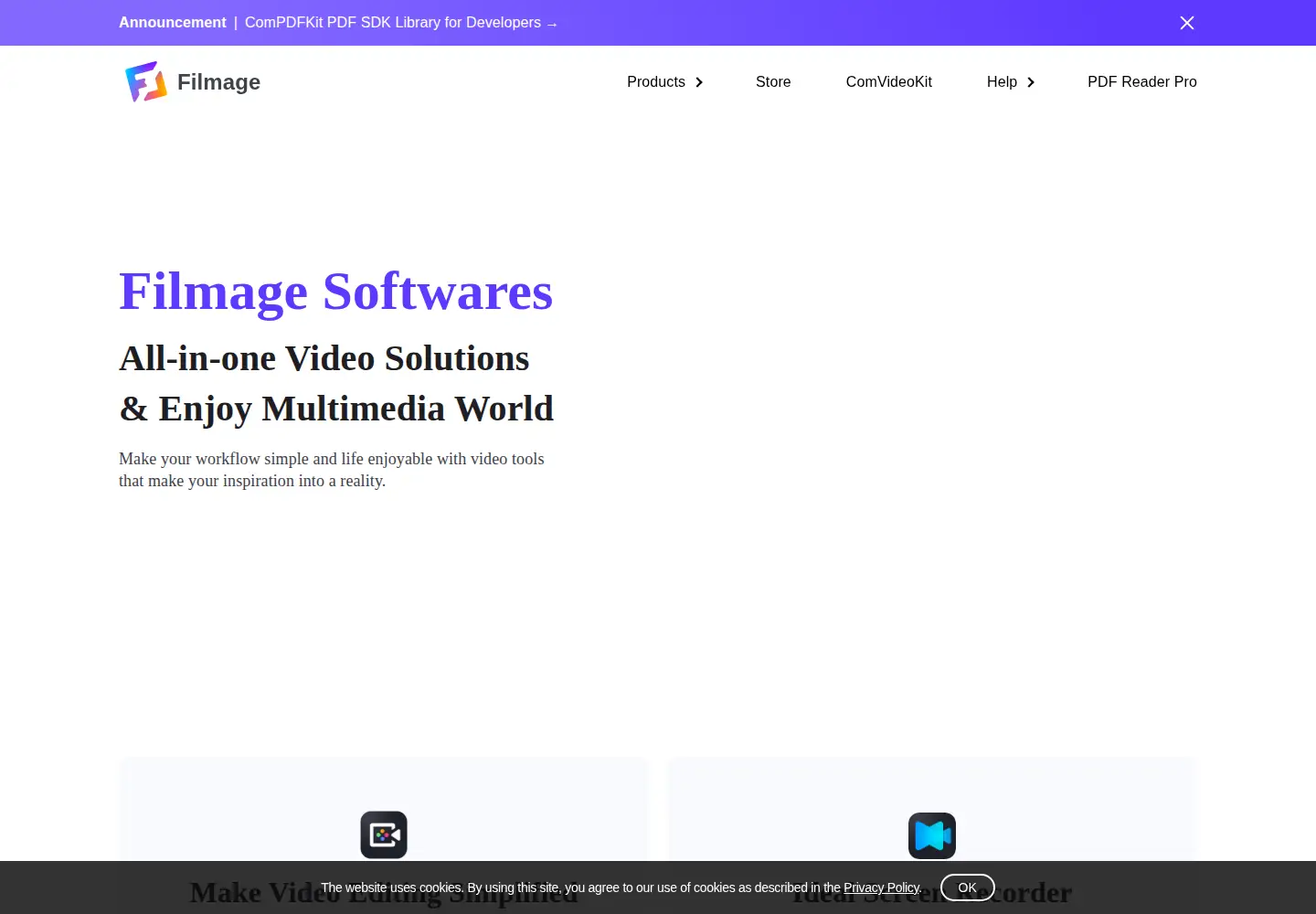 Screenshot of filmagepro.com