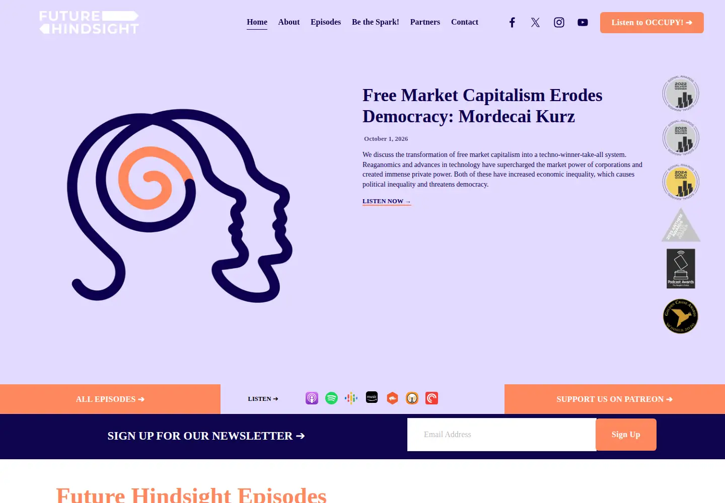 Screenshot of futurehindsight.com
