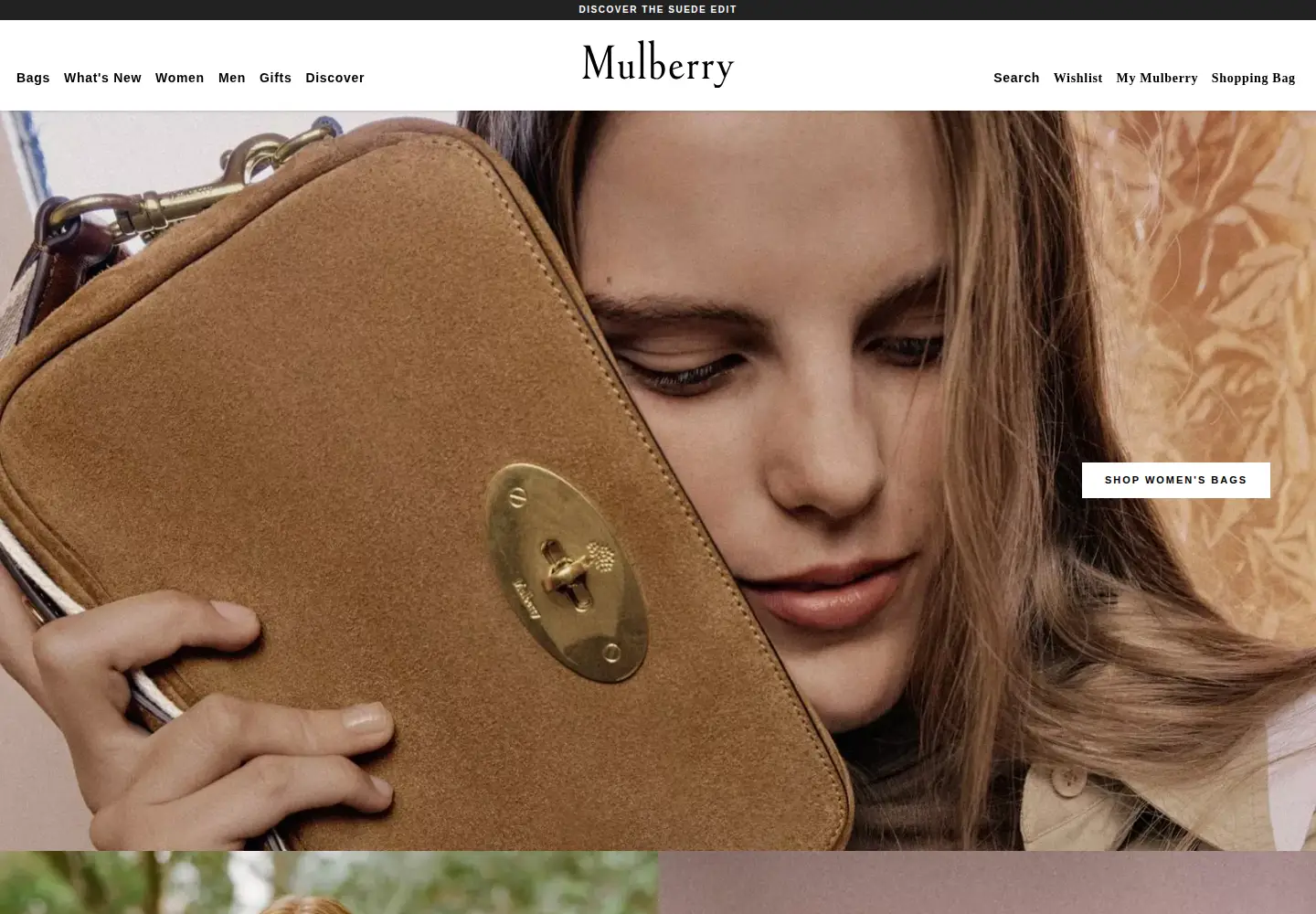 Screenshot of mulberry.com