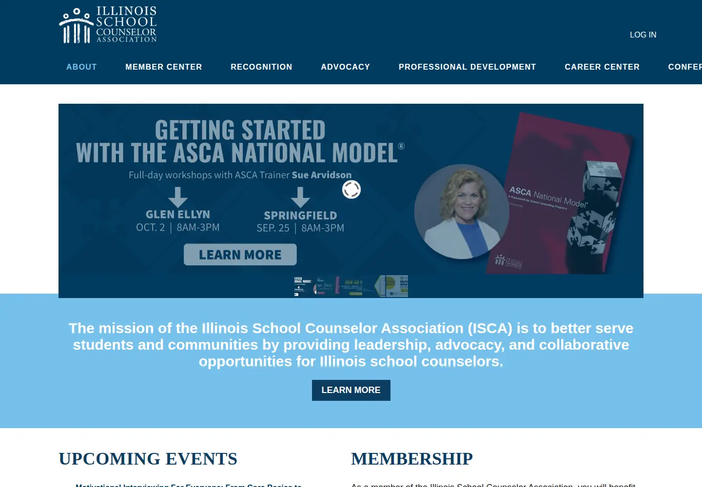 Screenshot of ilschoolcounselor.org