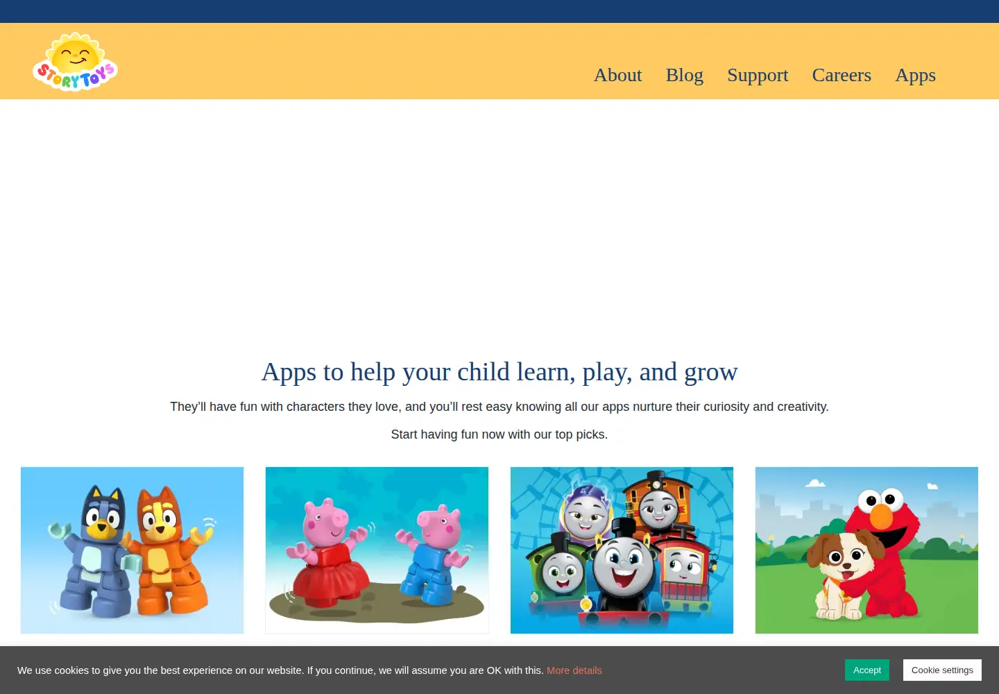 Screenshot of storytoys.com