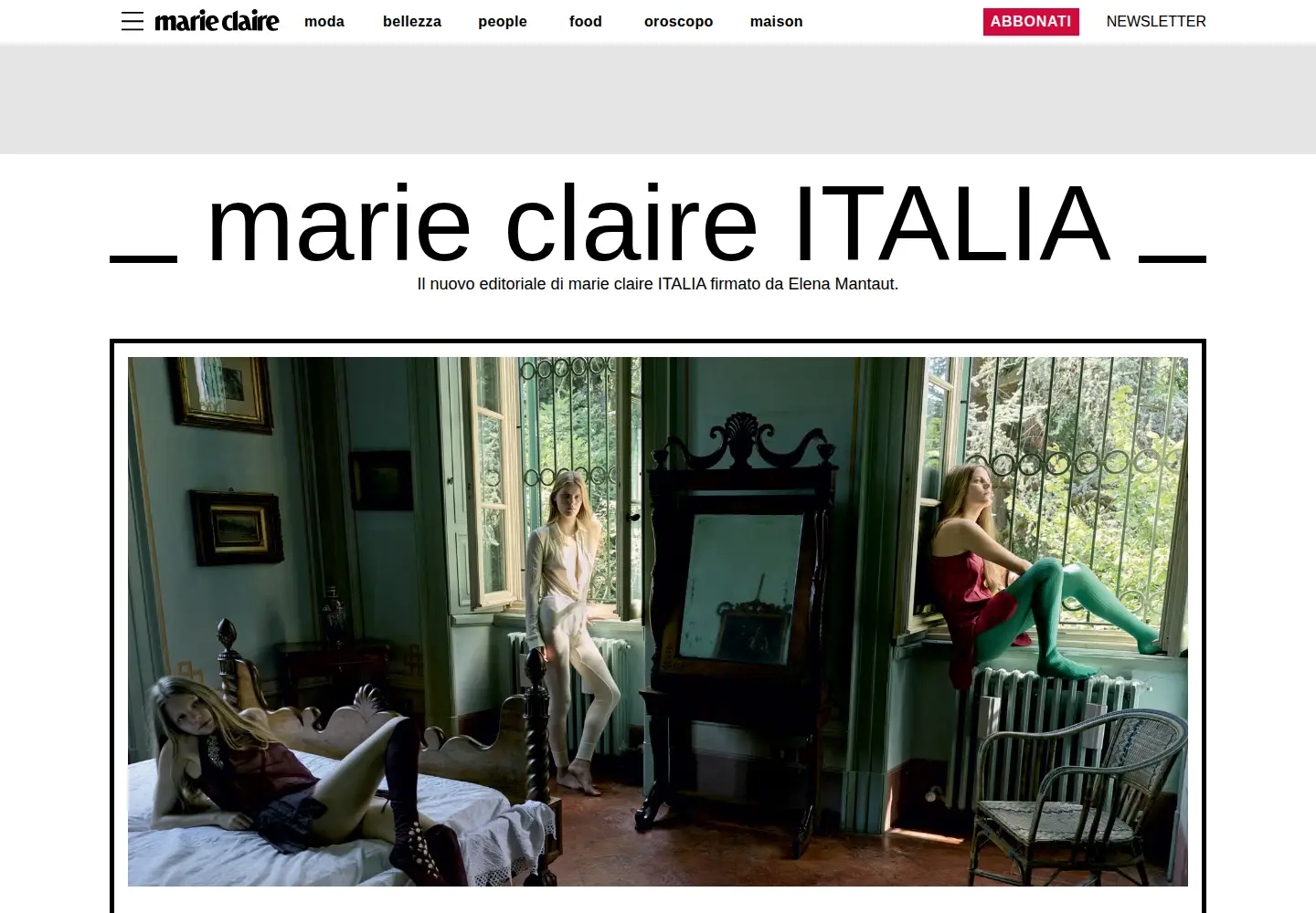 Screenshot of marieclaire.it