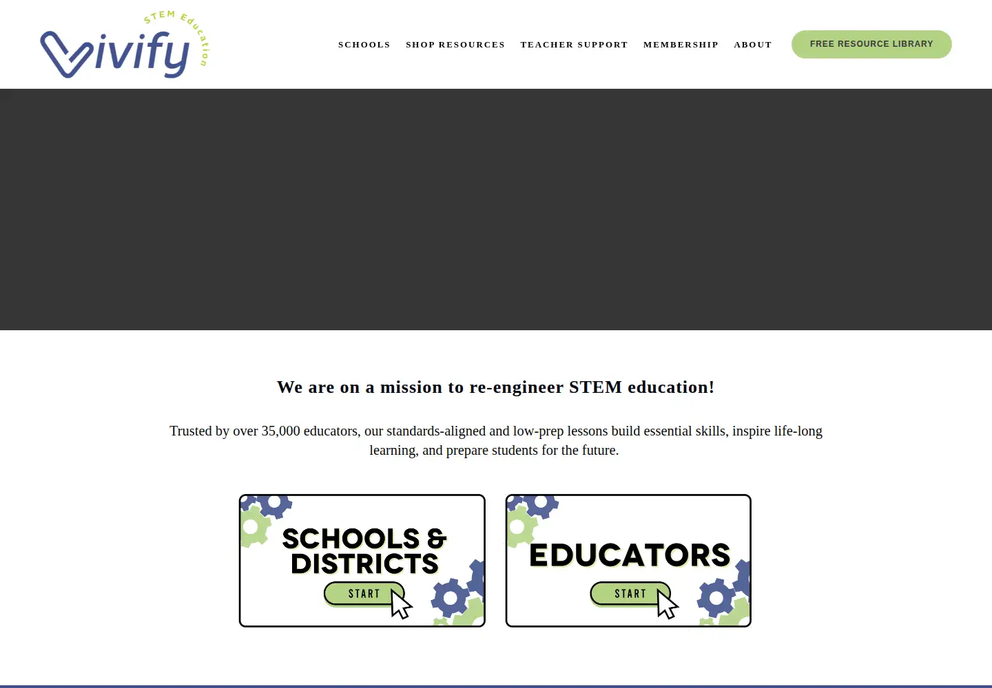 Screenshot of vivifystem.com
