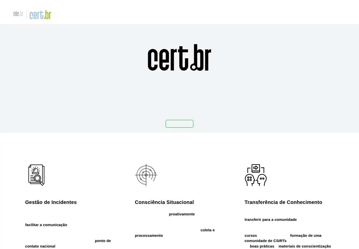 Screenshot of cert.br