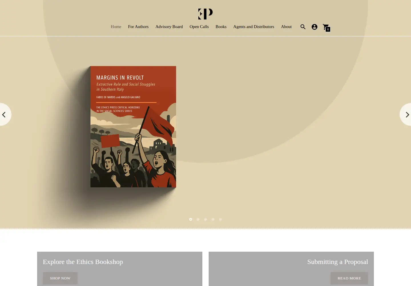 Screenshot of ethicspress.com