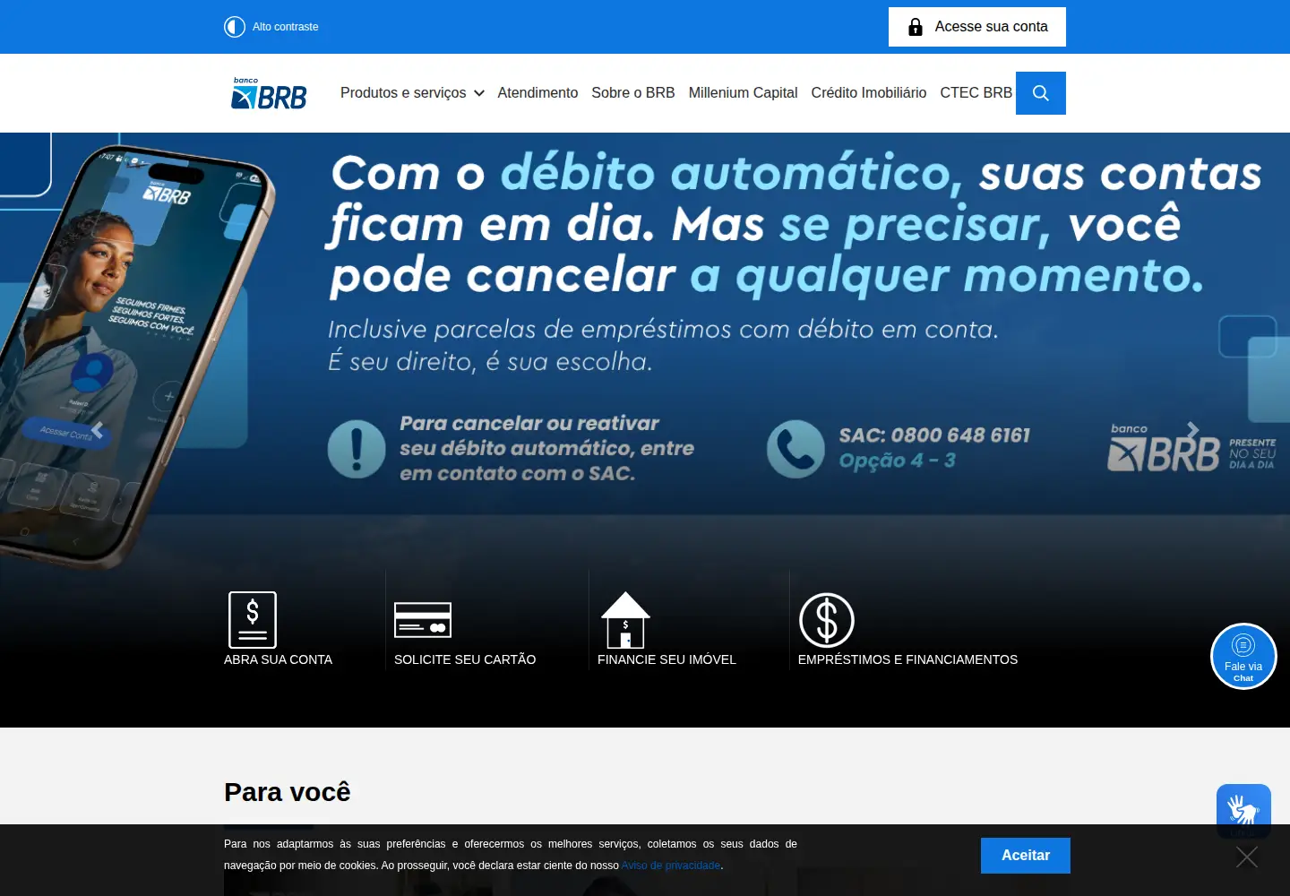 Captured homepage of brb.com.br in the current scan
