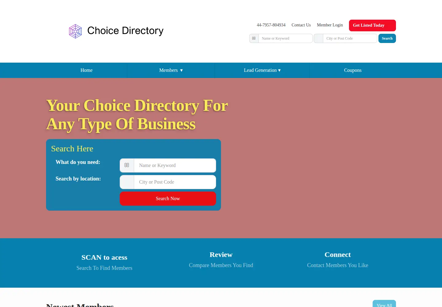 Screenshot of choice.directory
