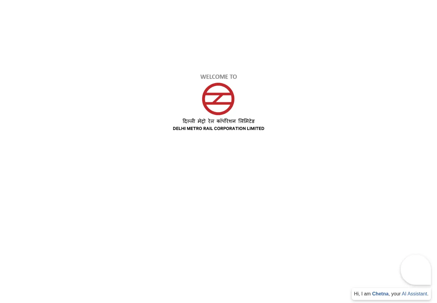 Screenshot of delhimetrorail.com