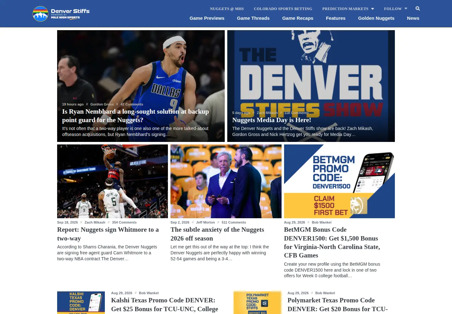 Screenshot of denverstiffs.com