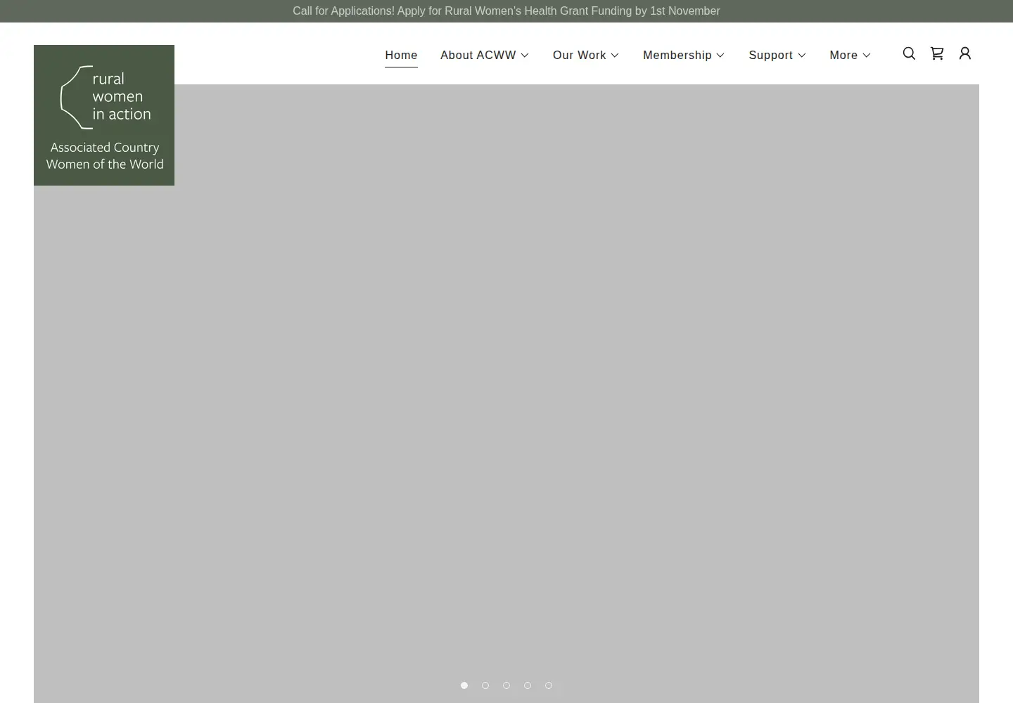 Screenshot of acww.org.uk