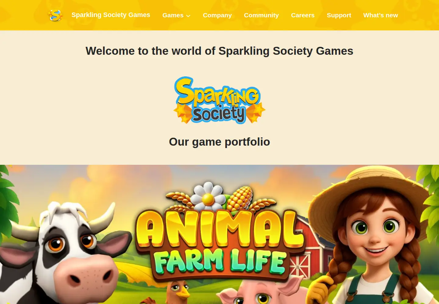 Screenshot of sparklingsociety.net