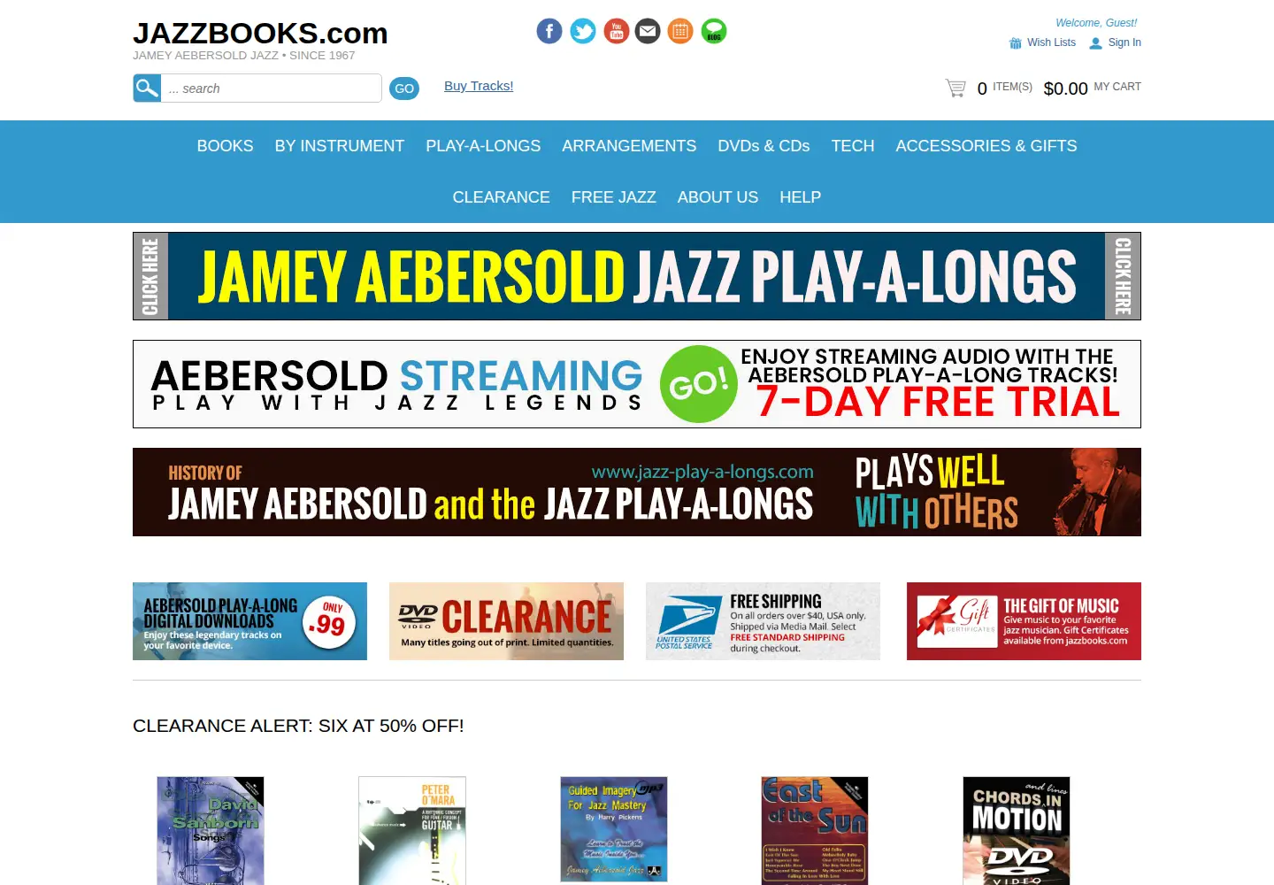 Screenshot of jazzbooks.com