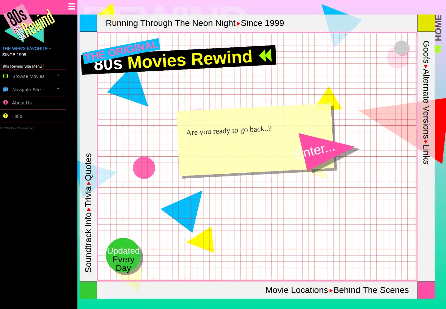 Screenshot of fast-rewind.com