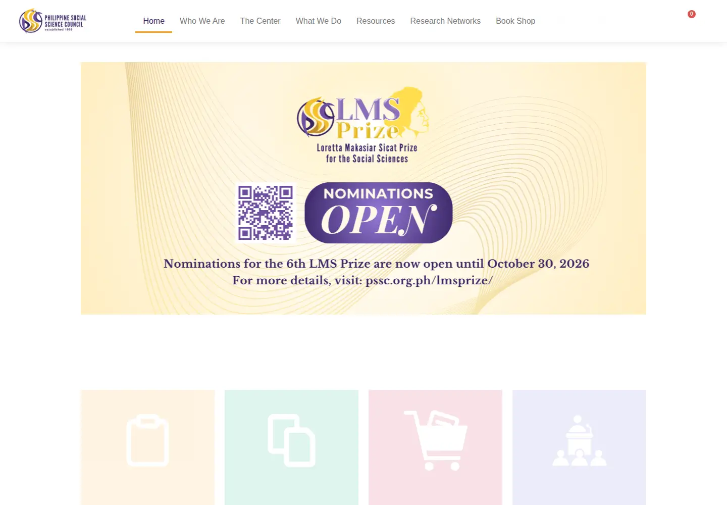 Screenshot of pssc.org.ph