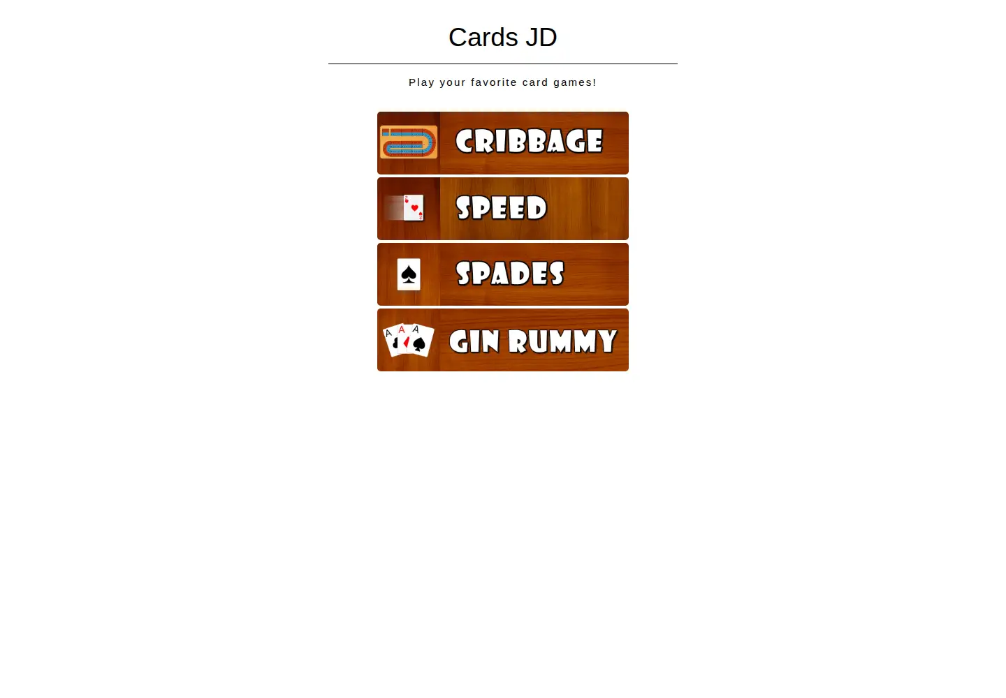 Screenshot of cardsjd.com
