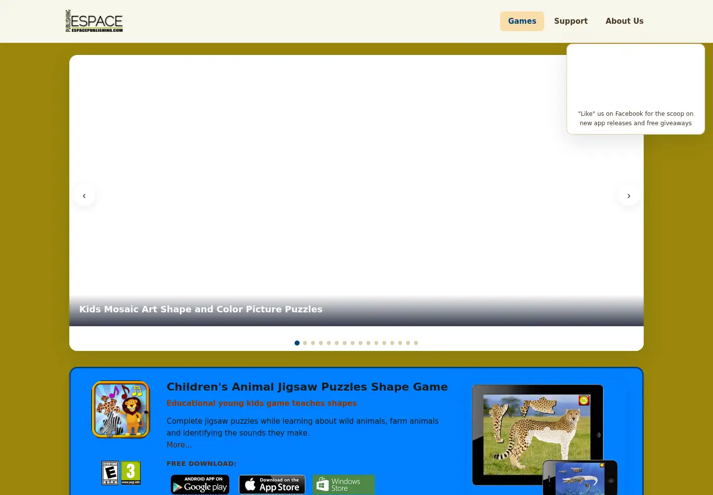 Screenshot of espacepublishing.com