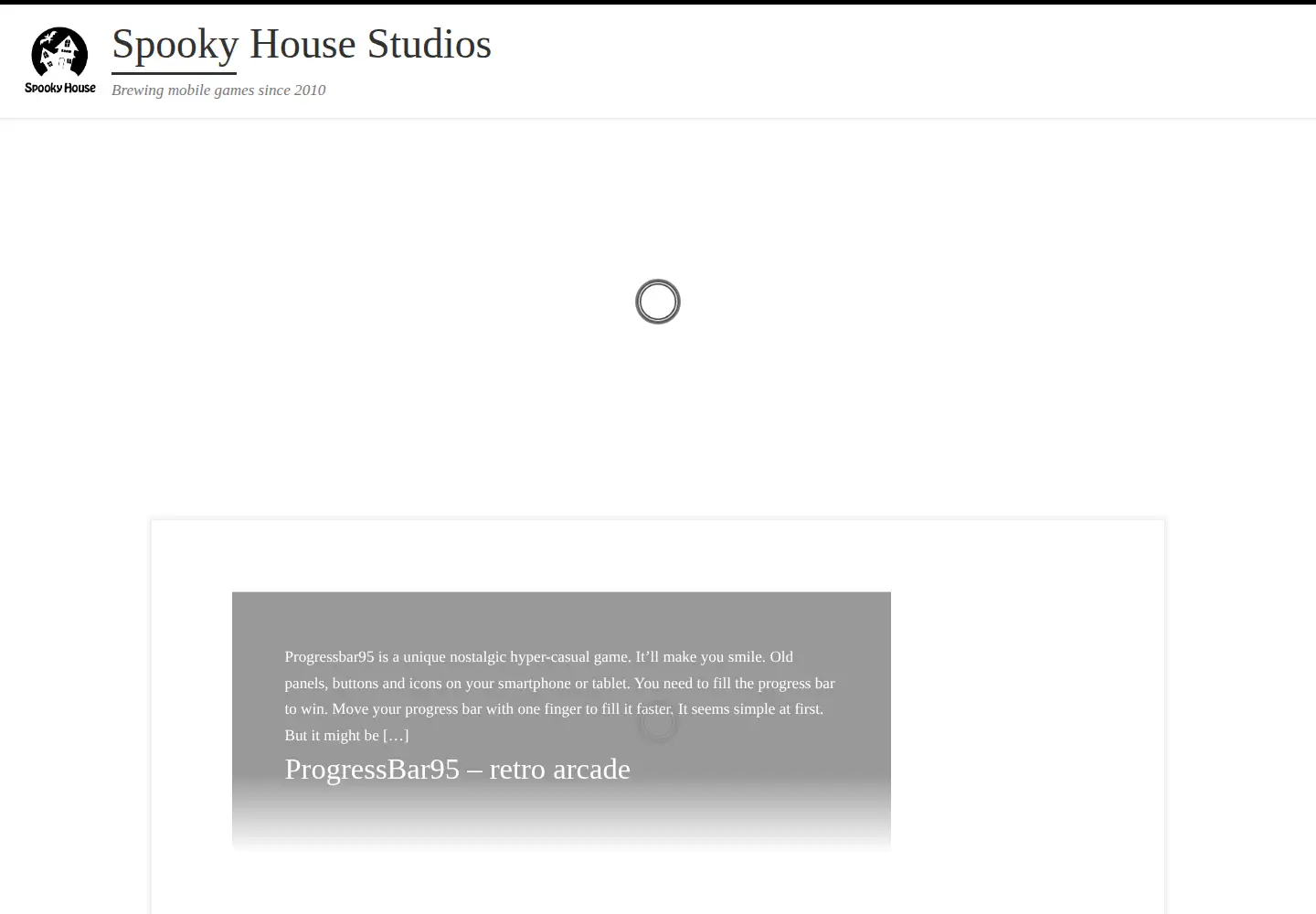 Screenshot of spookyhousestudios.com