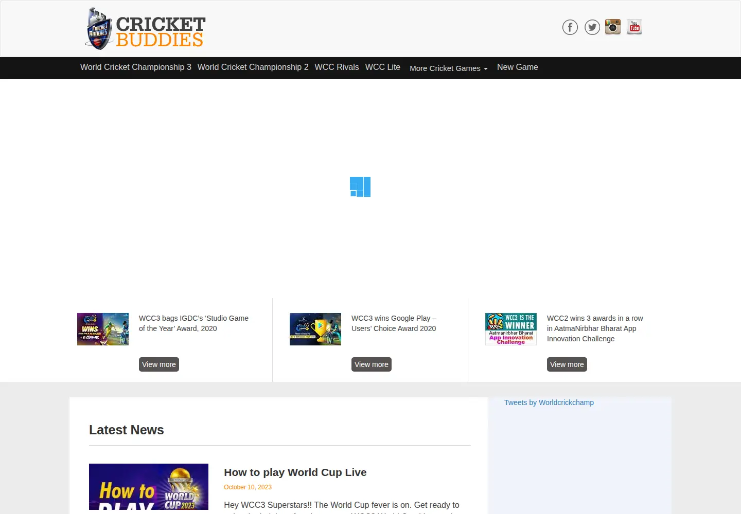 Screenshot of cricketbuddies.com