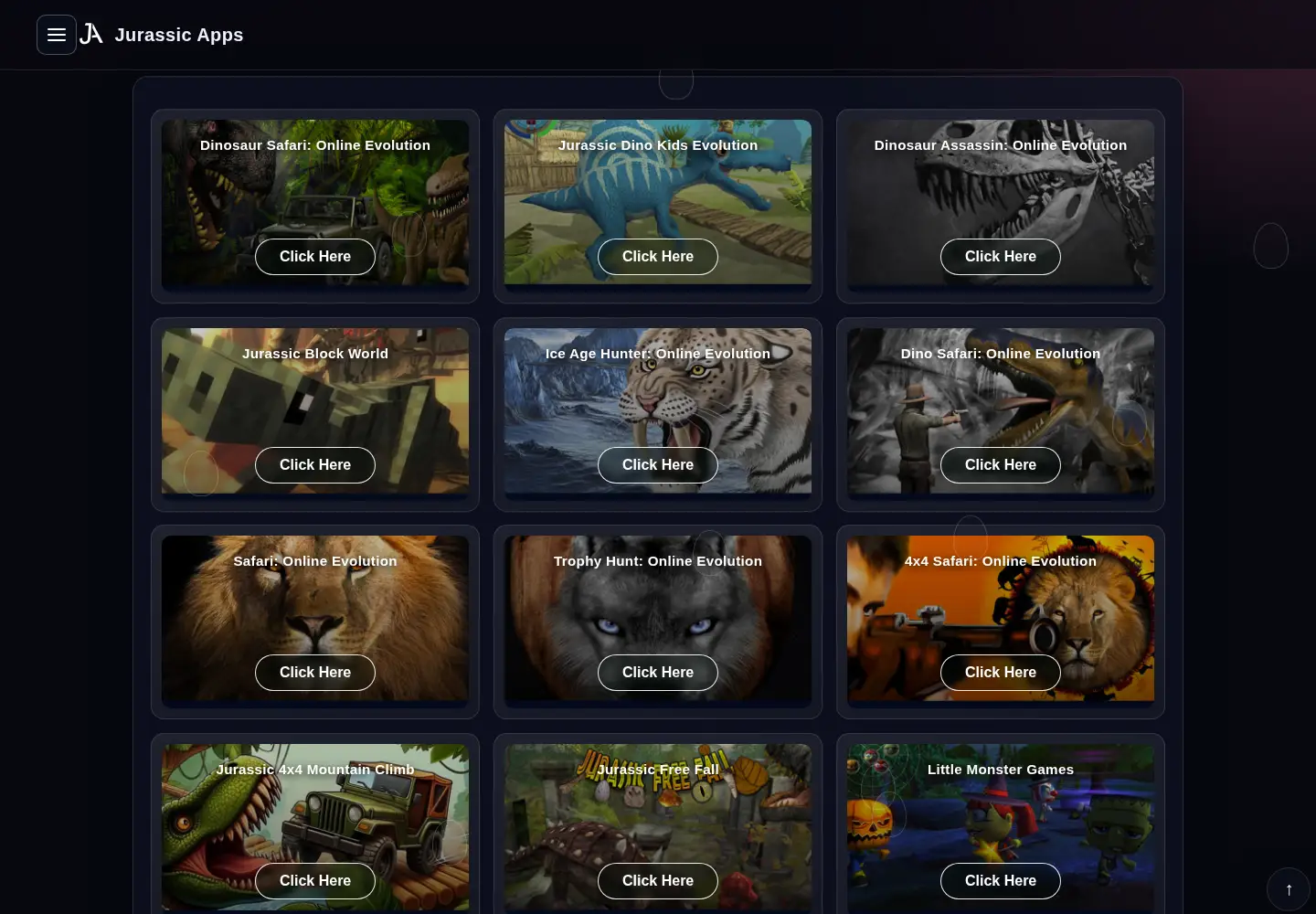 Screenshot of jurassicapps.com