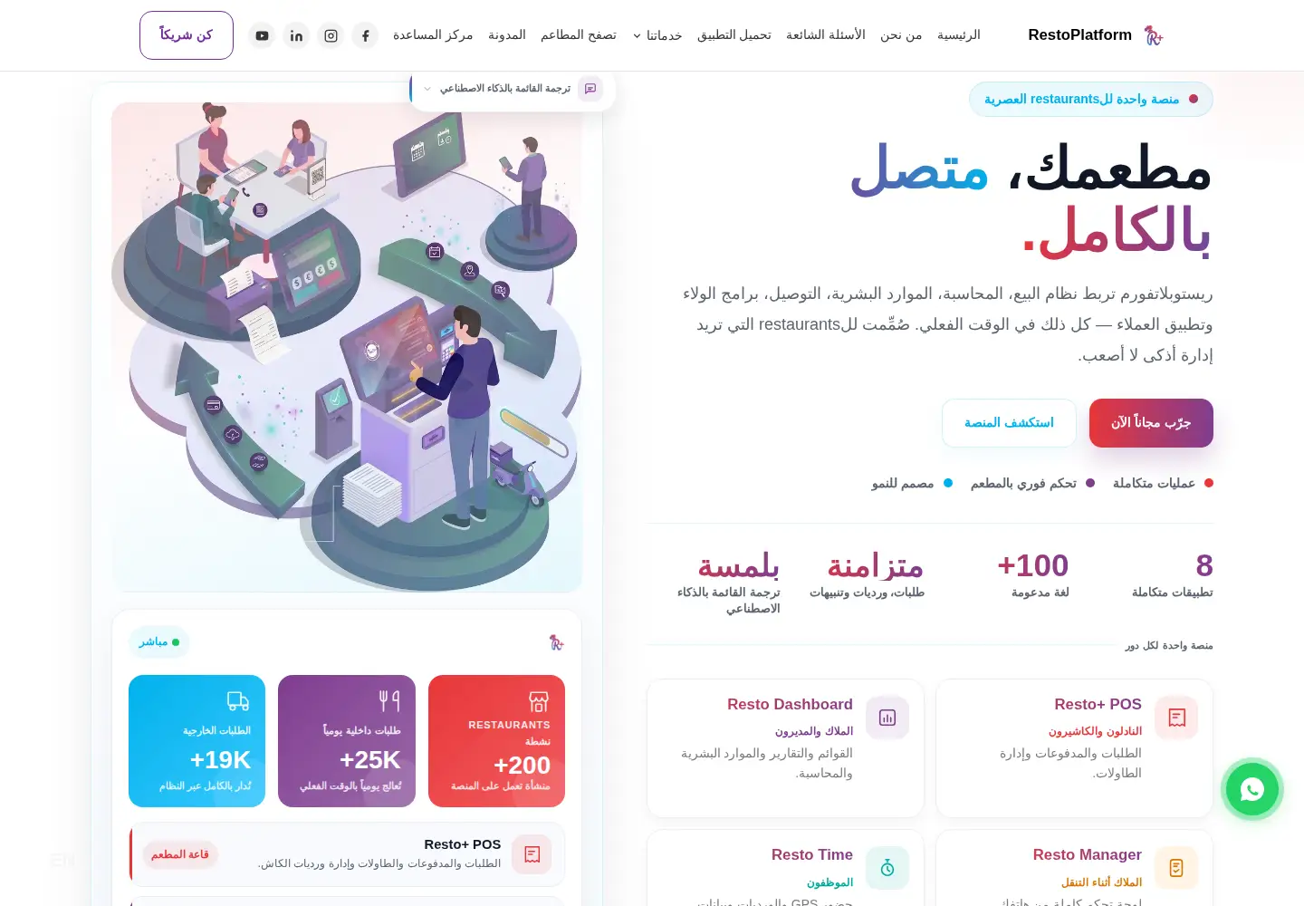 Screenshot of restoplatform.com