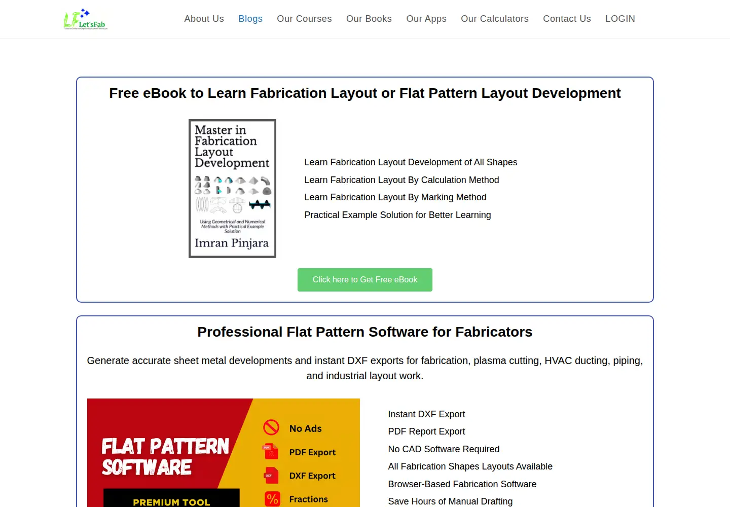 Screenshot of letsfab.in