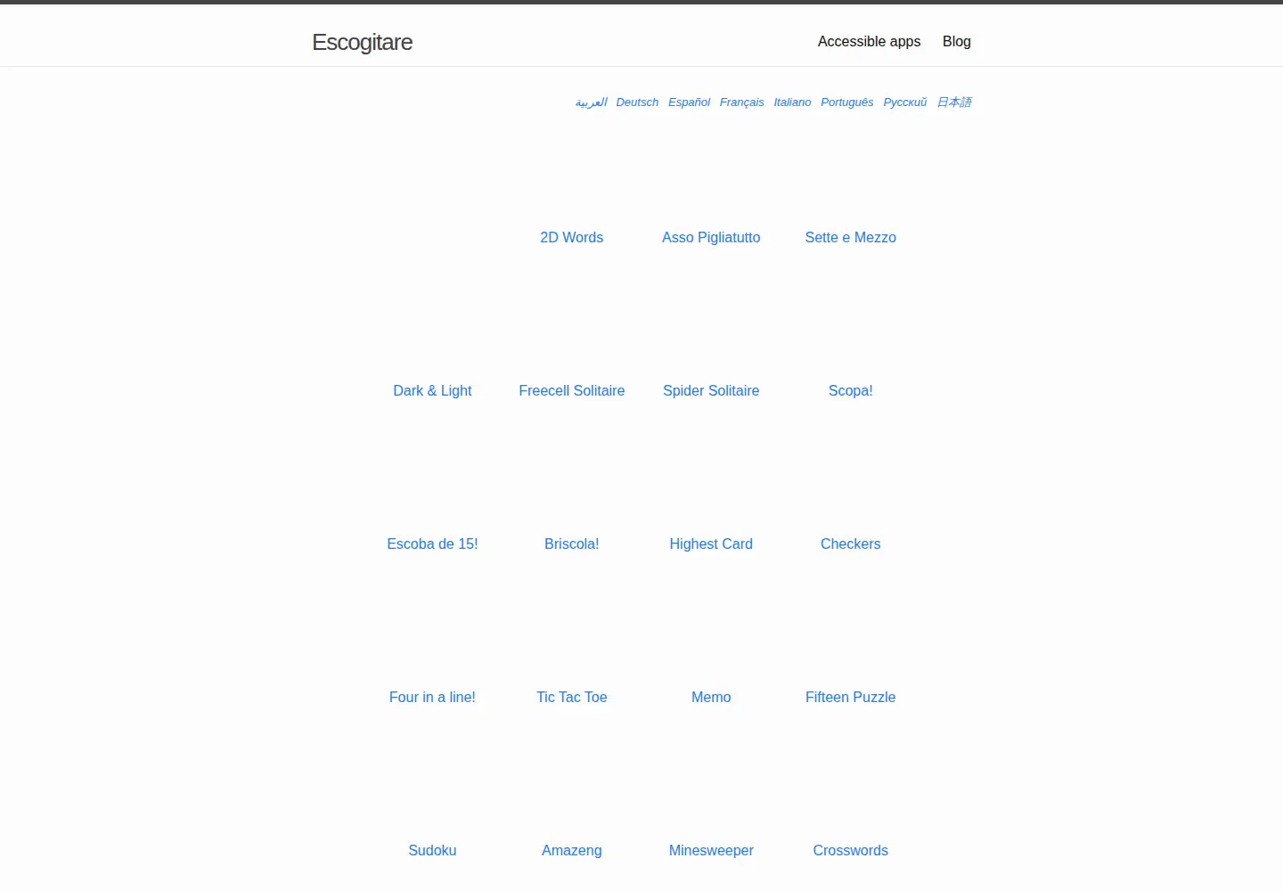 Screenshot of escogitare.com