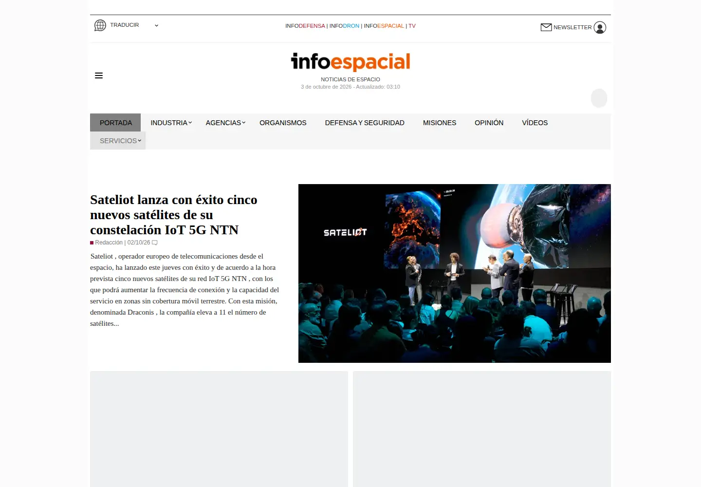 Screenshot of infoespacial.com