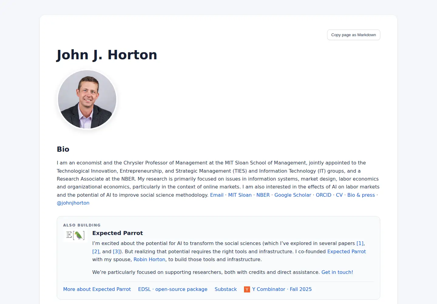 Screenshot of john-joseph-horton.com