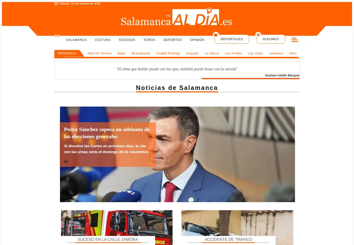 Screenshot of salamancartvaldia.es