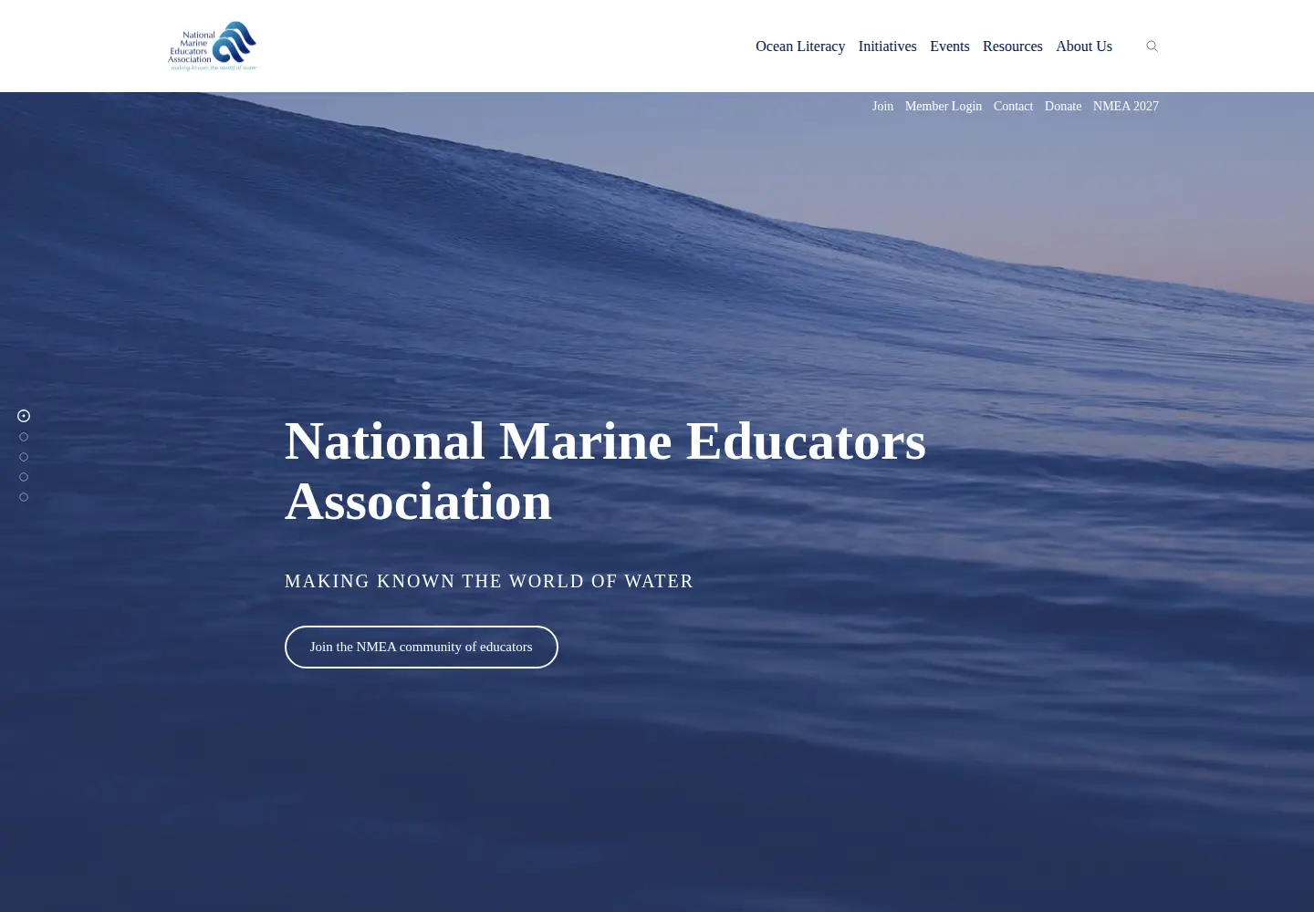 Screenshot of marine-ed.org