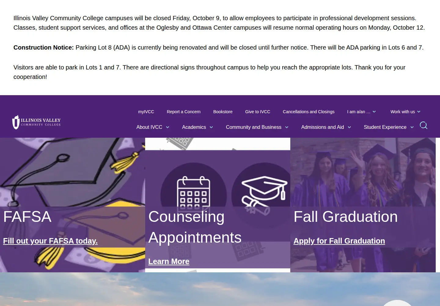 Screenshot of ivcc.edu