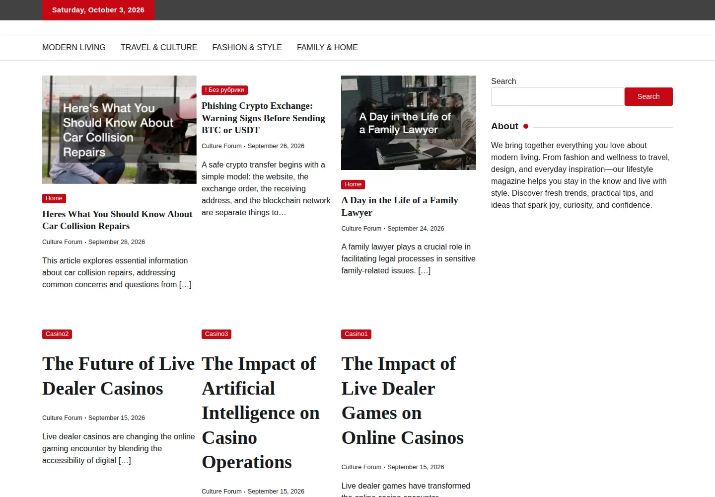 Screenshot of cultureforum.net