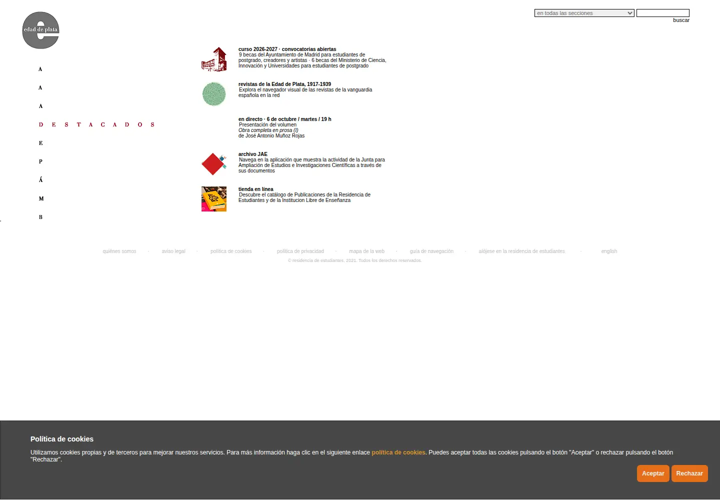 Screenshot of edaddeplata.org